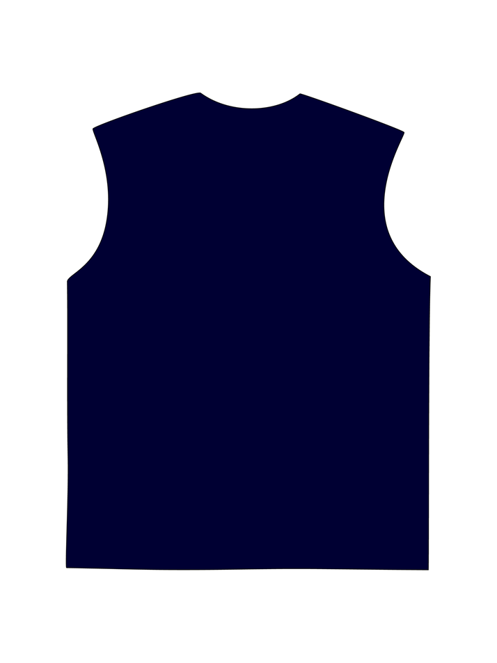 230g White Letter Printed Wash Old Cotton Sleeveless T-shirt for Dad