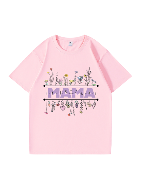 240g Floral Mama Cotton T-shirt