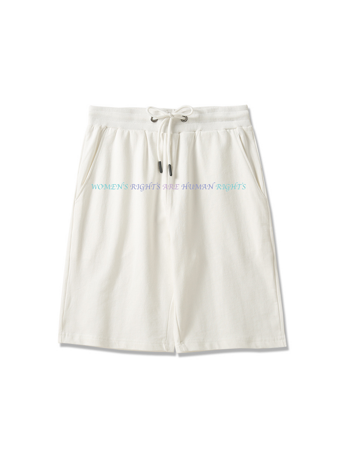260g Colored Women Rights Printed Shorts for Women