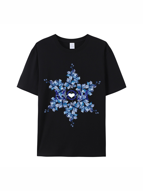 180g Mama Garland Printed Cotton T-shirt