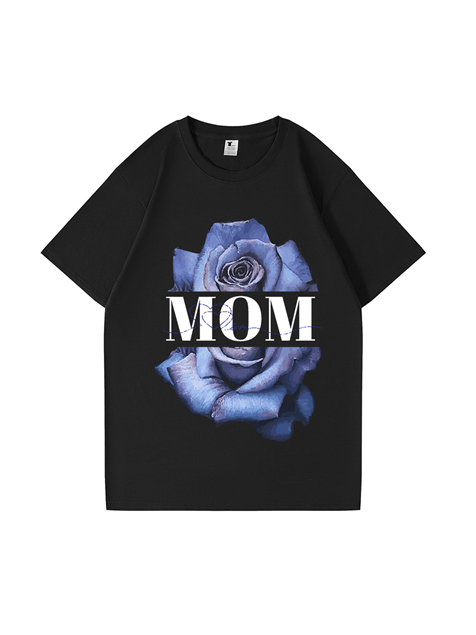240g Rose Cotton T-shirt for Mom