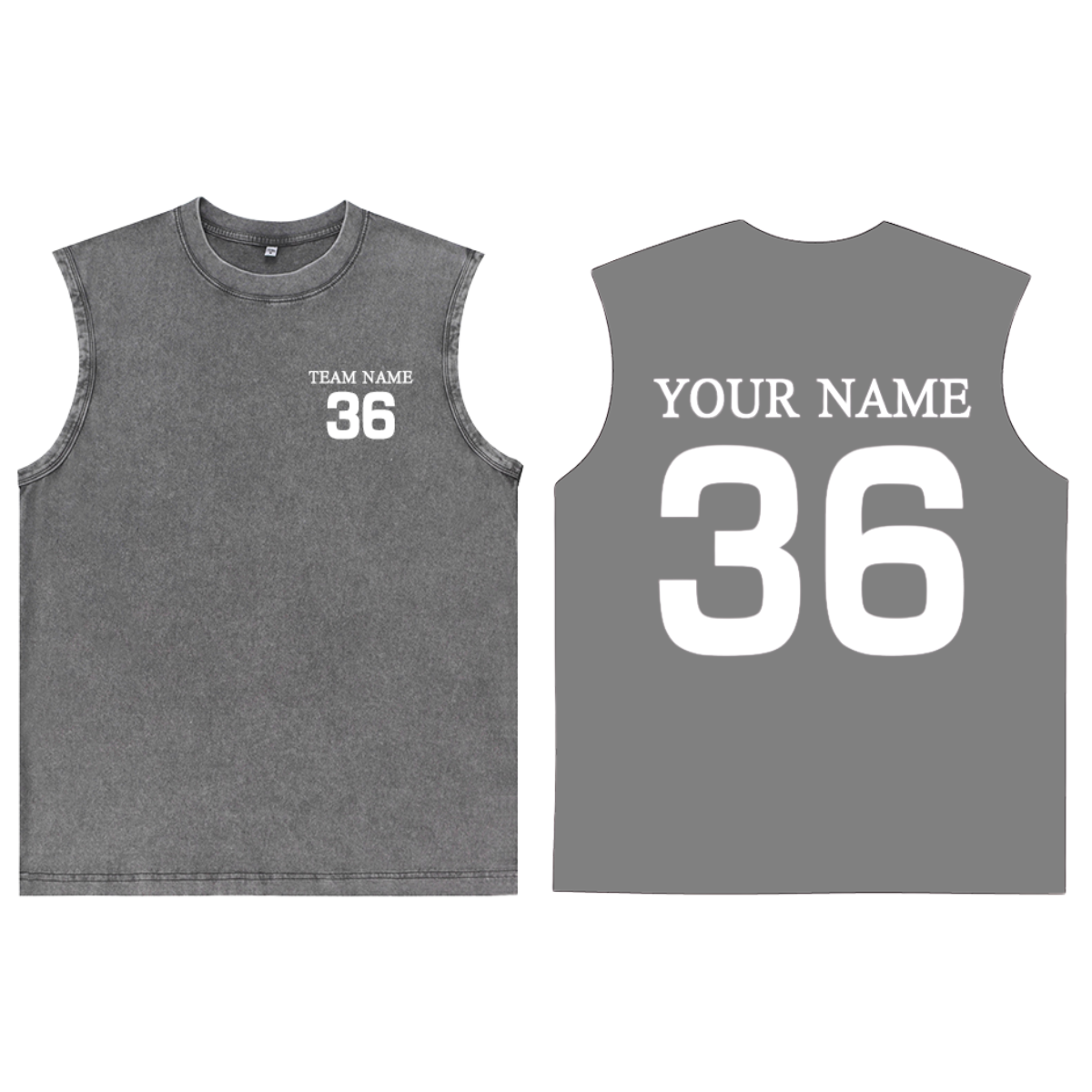 Custom Vintage Wash Cotton Vest  Trendy and Comfortable for All Day Wear Tee