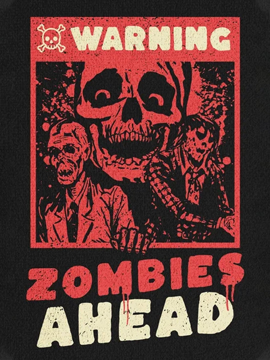Warning Zombies Ahead Halloween Custom Hoodie