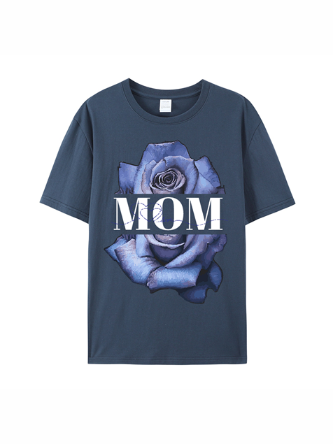 180g Rose Cotton T-shirt for Mom