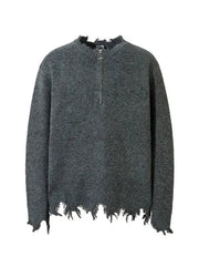 Hem Failure Half-zip Sweater Men
