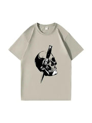 240g Cotton Easter Cross Printed T-shirt