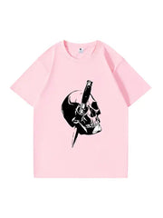 240g Cotton Easter Cross Printed T-shirt