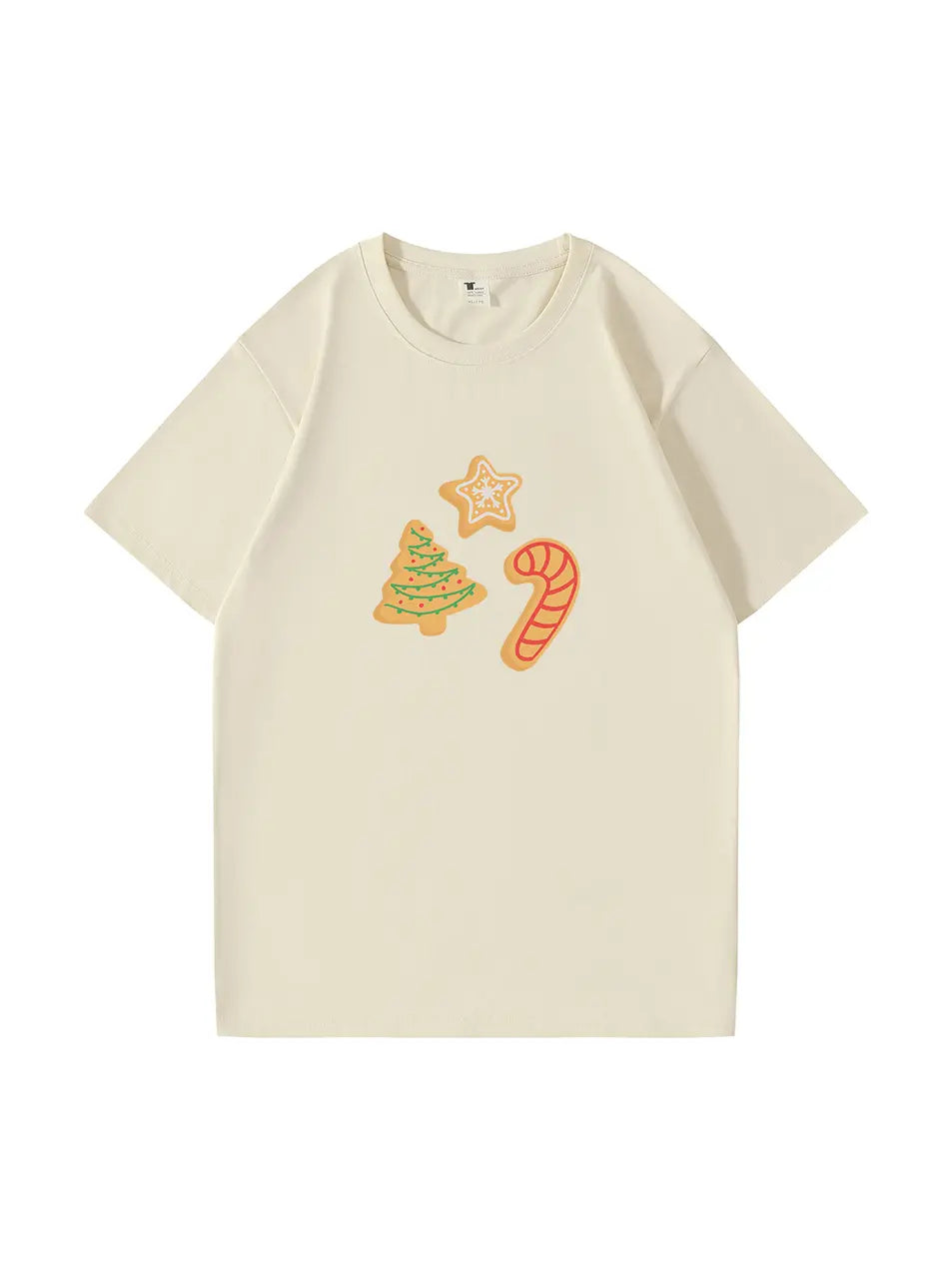 Custom Christmas Santa Cotton T-Shirt Festive Tee for Holiday Celebrations