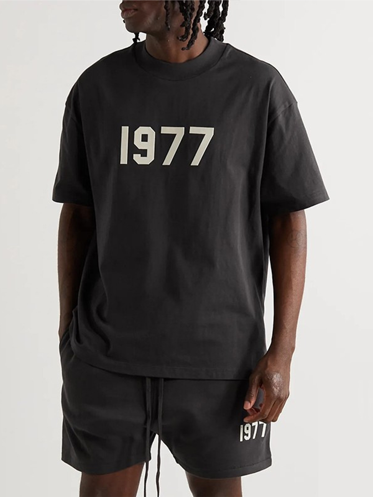 1977 Printed Cotton Shorts for Men