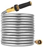 100 FT Garden Hose Expandable 304 Stainless Steel Water Hose