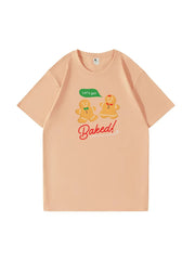 Festive Christmas Gingerbread Man Cotton T-Shirt Fun and Cozy Tee for Holiday Celebrations and Seasonal Style