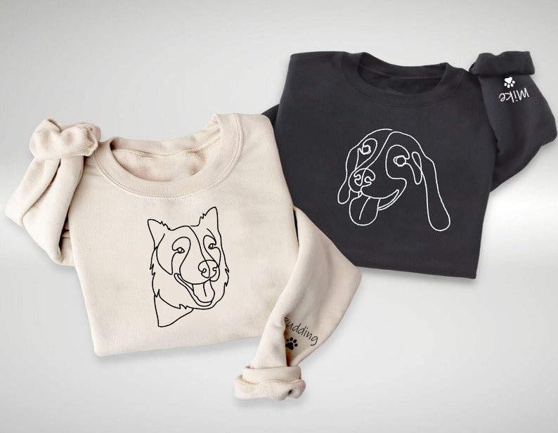 Personalized Pullover Sweatshirt Dog Mom Gift Custom Cat Shirt