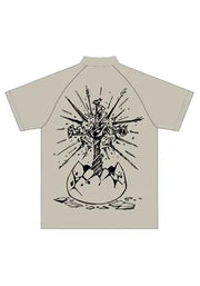 240g Cotton Easter Cross Printed T-shirt