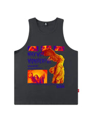 Hip Hop Vintage Vest Sleeveless Shirt