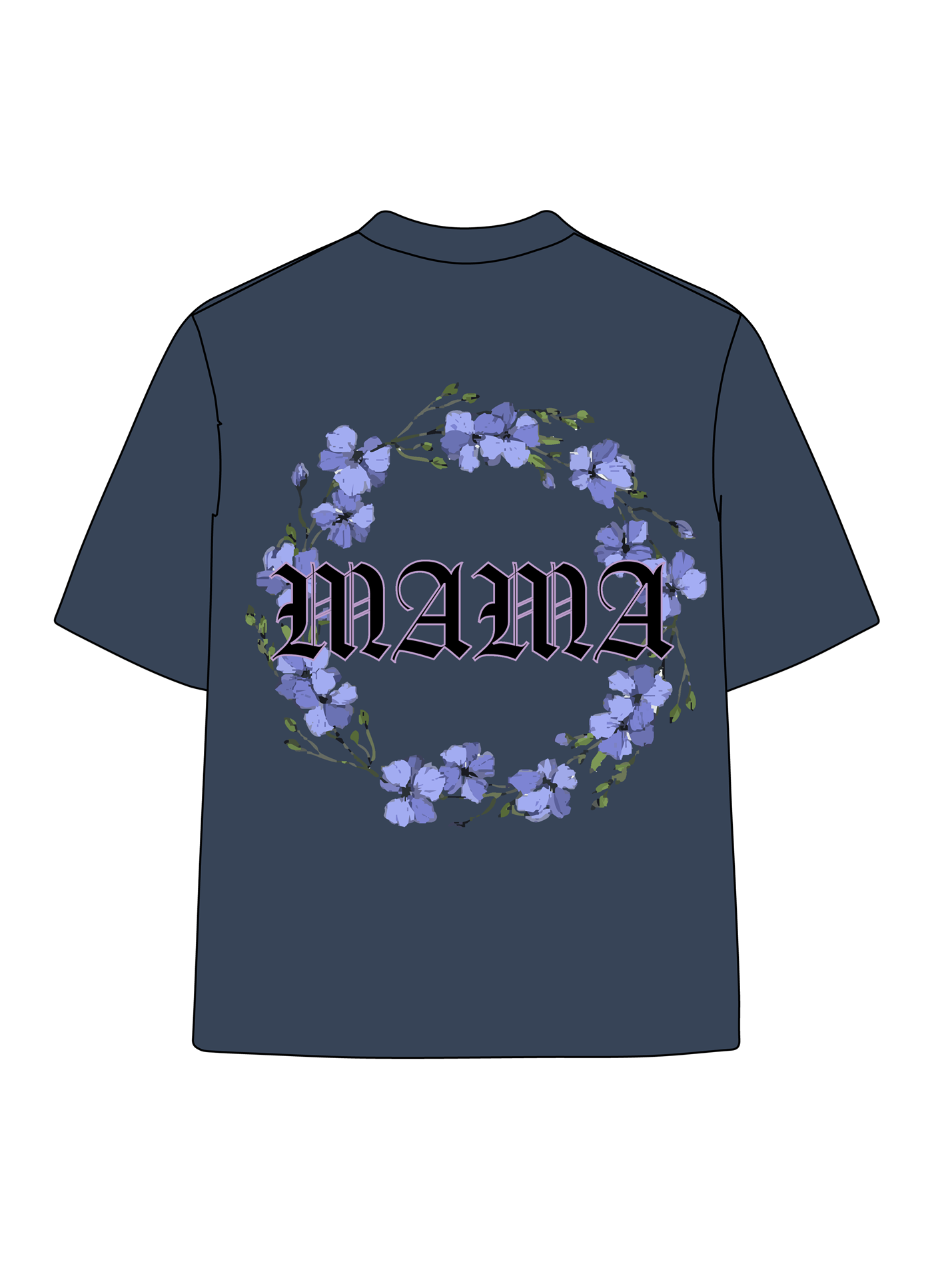 180g Mama Garland Printed Cotton T-shirt