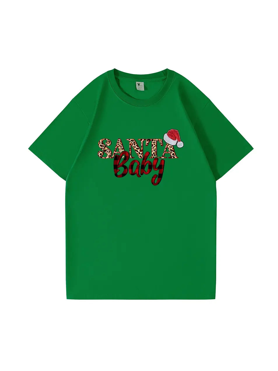 Custom Santa Baby Christmas Cotton T-Shirt  Adorable and Festive Tee for Holiday Celebrations