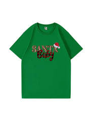 Custom Santa Baby Christmas Cotton T-Shirt  Adorable and Festive Tee for Holiday Celebrations