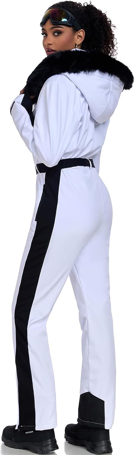 Women's Ski Suit One Piece Jumpsuits Snowsuits Waterproof Snowboard Suit
