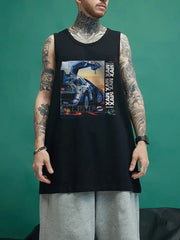 Hip Hop Vintage Sleeveless Shirt
