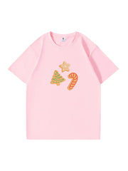 Custom Personalized Christmas Printed Cotton T-Shirt  Festive and Unique Tee for Holiday Cheer and Seasonal Celebrations