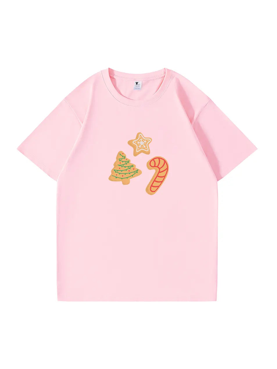 Custom Personalized Christmas Printed Cotton T-Shirt  Festive and Unique Tee for Holiday Cheer and Seasonal Celebrations