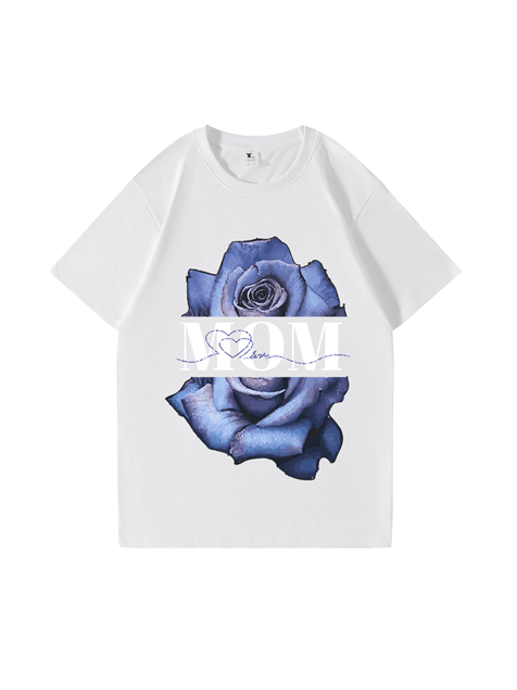 240g Rose Cotton T-shirt for Mom