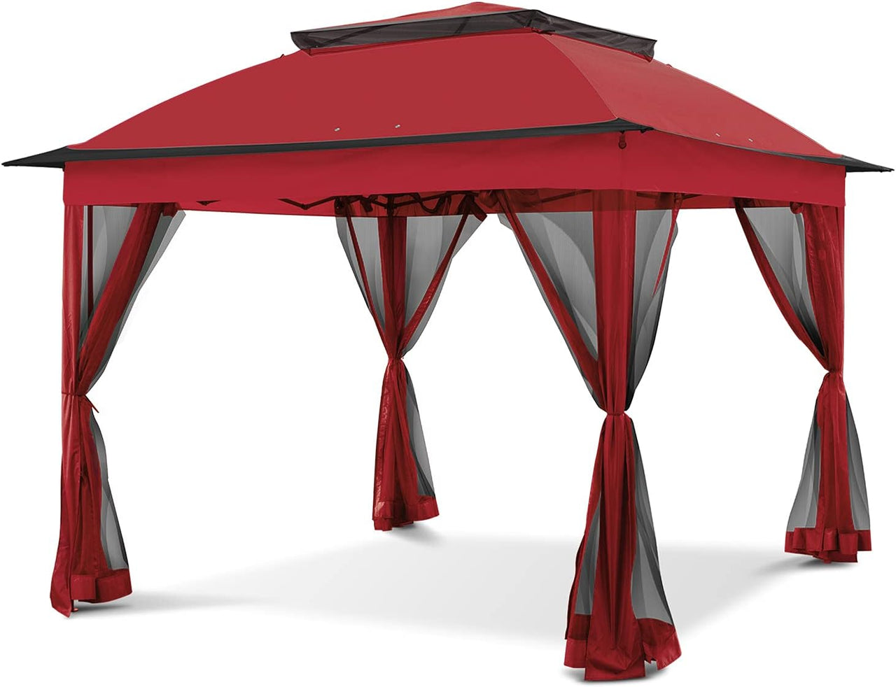 11x11 Pop Up Gazebo Tent with Netting Outdoor Canopy Shade