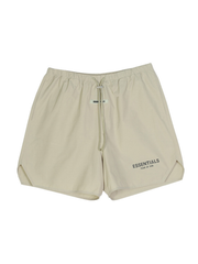 Men's Essentials Letter Printed Cotton Shorts