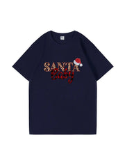 Custom Santa Baby Christmas Cotton T-Shirt  Adorable and Festive Tee for Holiday Celebrations
