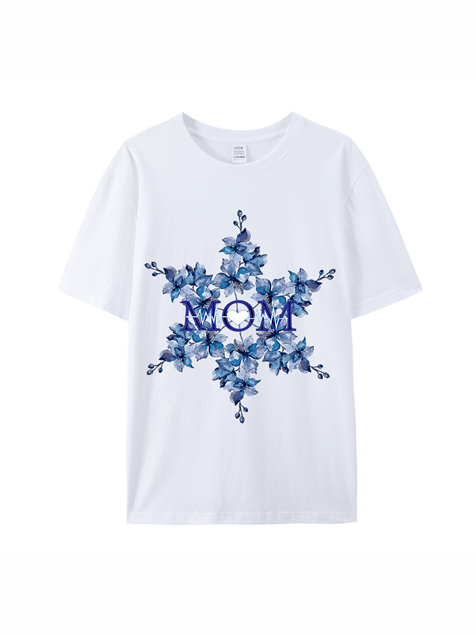 180g Mama Garland Printed Cotton T-shirt