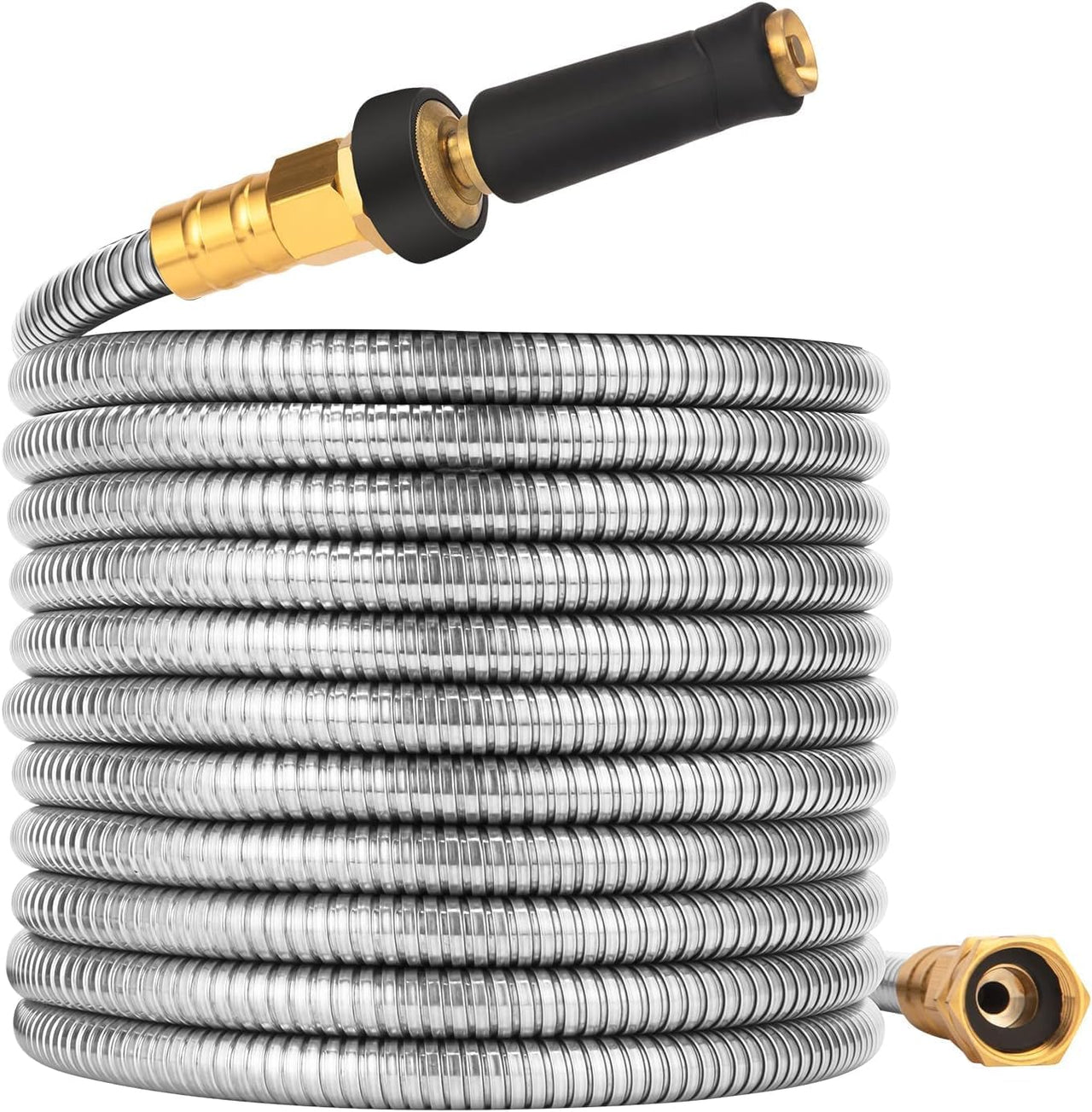 100 FT Garden Hose Expandable 304 Stainless Steel Water Hose