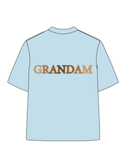 180g Sunflower Grandma Letter Printed Cotton T-shirt