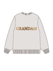 320g Sunflower Grandma Letter Printed Cotton Sweatshirt