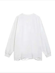 Men's Simple Necklace Long Sleeve T-shirt
