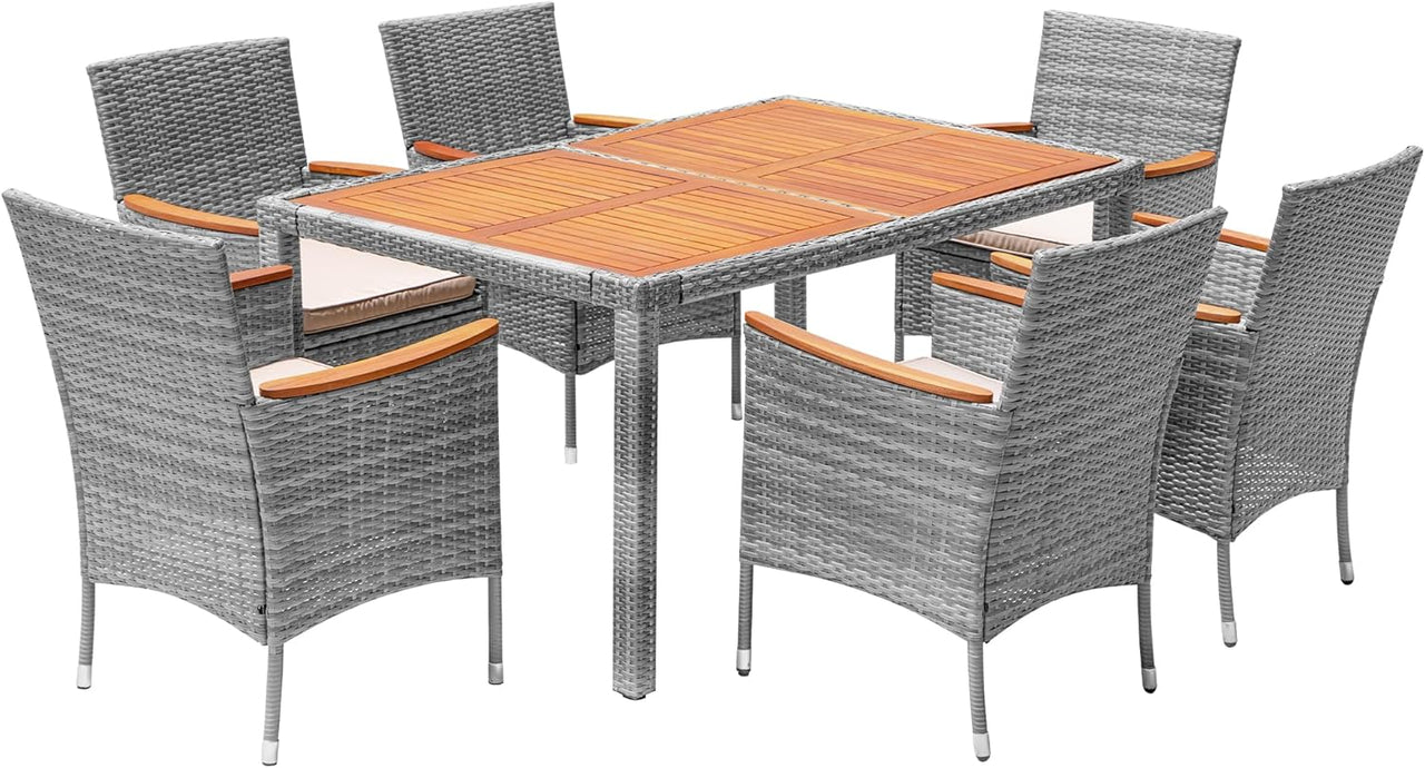 Dining 7 PCS Furniture Patio Conversation Set
