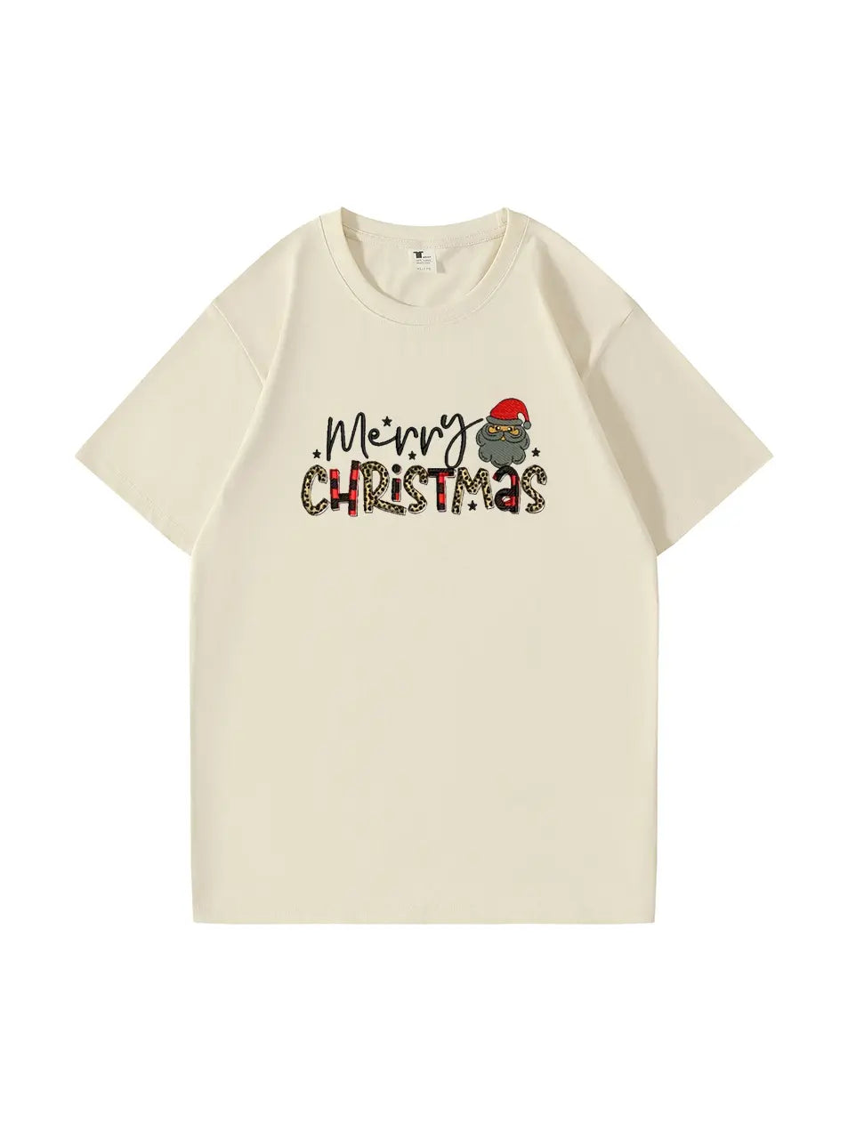 Merry Christmas Custom Cotton T-Shirt Holiday Gift for Men and Women