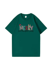 Custom Merry Christmas T-Shirt  Festive and Comfortable Tee for Holiday Cheer
