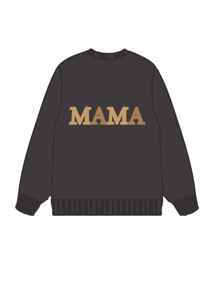 320g Sunflower Mama Letter Printed Cotton Sweatshirt