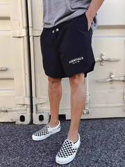 Men's Essentials Letter Printed Cotton Shorts