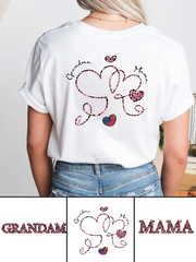 180g Leopard Print Grandma Letter Printed Cotton T-shirt