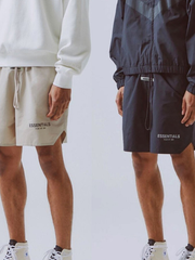Men's Essentials Letter Printed Cotton Shorts
