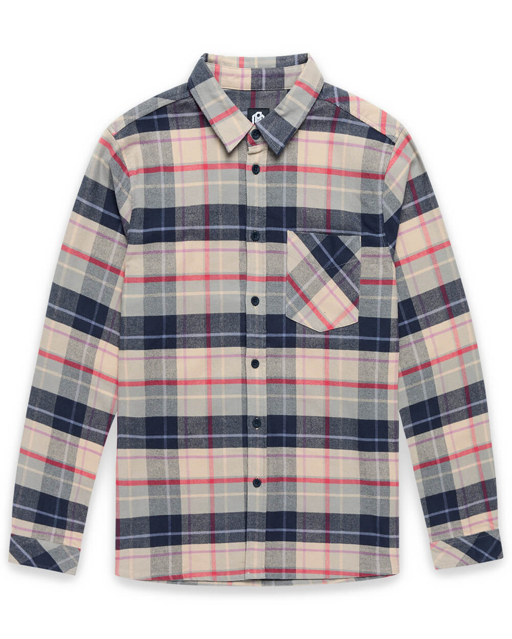 Flannel Polo Shirt Soft Warm Classic Fit for Men