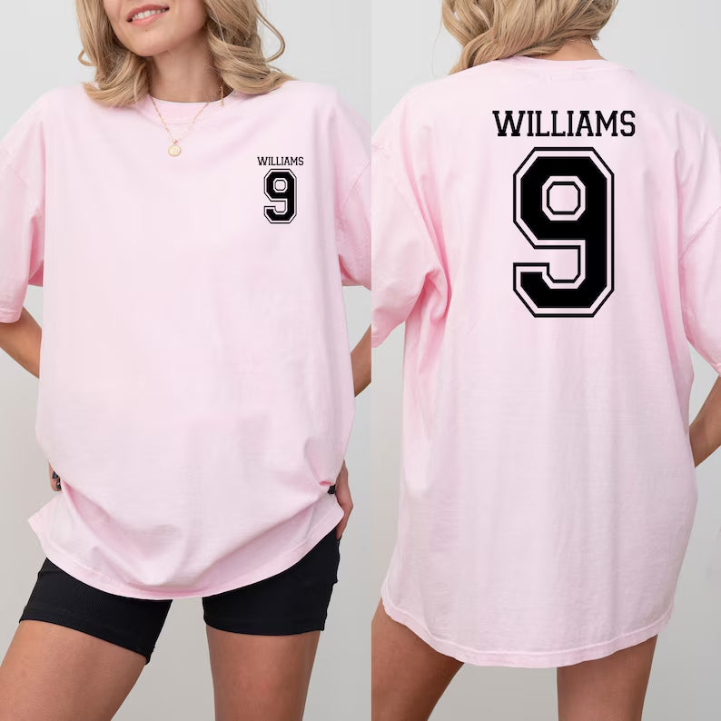 Custom 240g Cotton Number Printed T-shirt