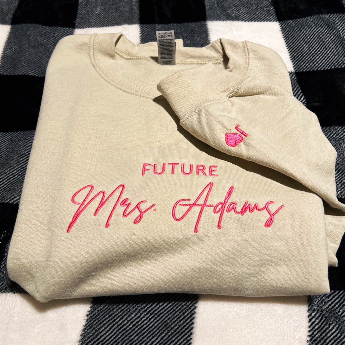 Custom Embroidered Future Mrs Hoodie Engagement Gifts for Bride