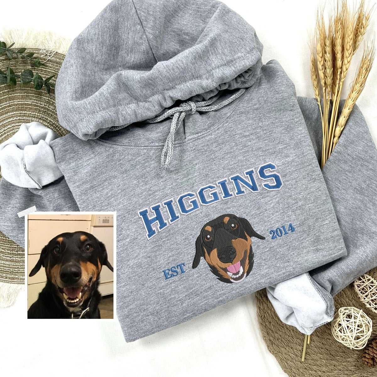 Custom Pet From Your Photo Name Hoodie Pet Lover Gift