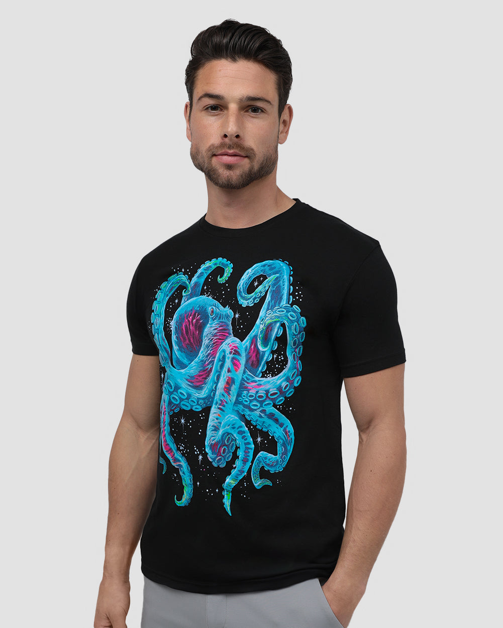 Cotton Graphic T Shirt Soft Breathable Casual Tee for Men