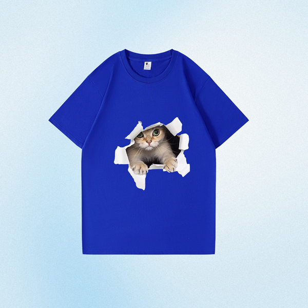 240g Kitty Cotton T-shirt for Pet Lover