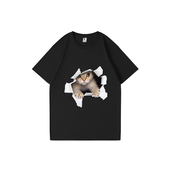 240g Kitty Cotton T-shirt for Pet Lover