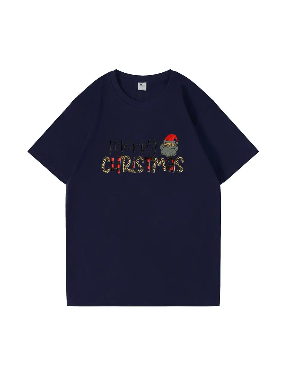 Merry Christmas Custom Cotton T-Shirt Holiday Gift for Men and Women