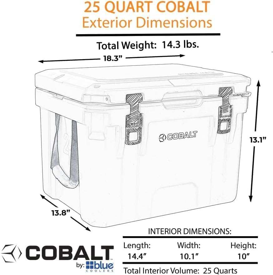 25 Quart Roto-Molded Super Ice Cooler